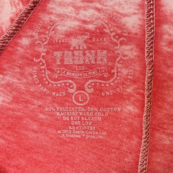 The Beatles Abbey Road Womens Loose Fit Tie Dye Top by Trunk - Picture 8 of 10